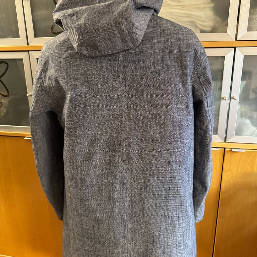 Seasalt Cornwall Cloudburst Mac Raincoat Tin Cloth Waterproof Jacket UK 16/US 12 - Picture 10 of 14
